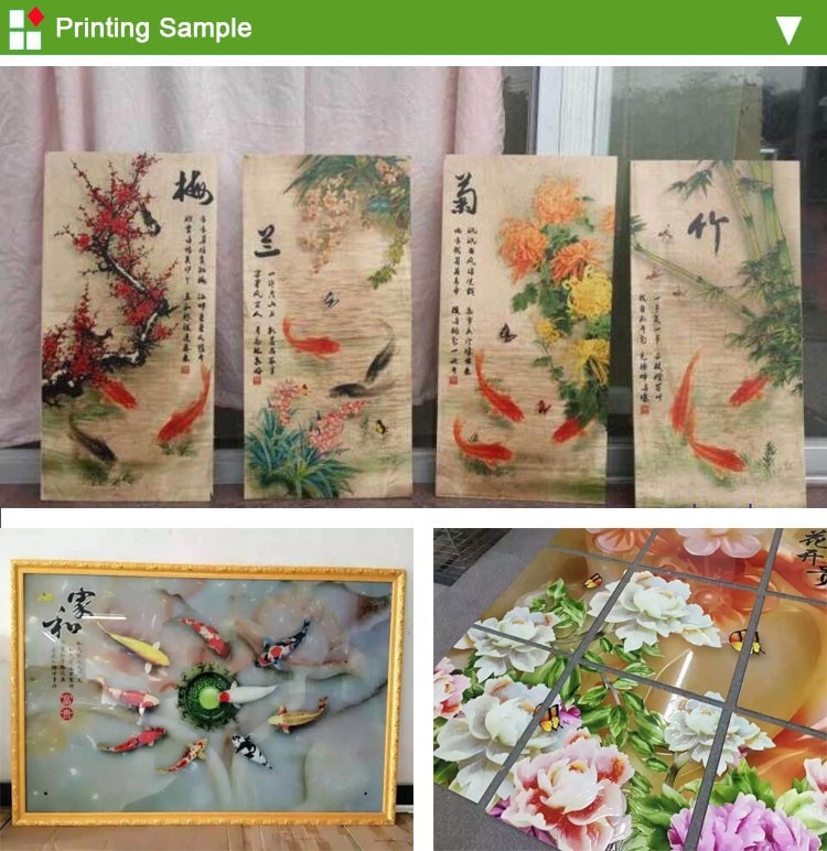 home decoration Displayer Paint UV Flat Digital Printing service on Ceramics tile glass