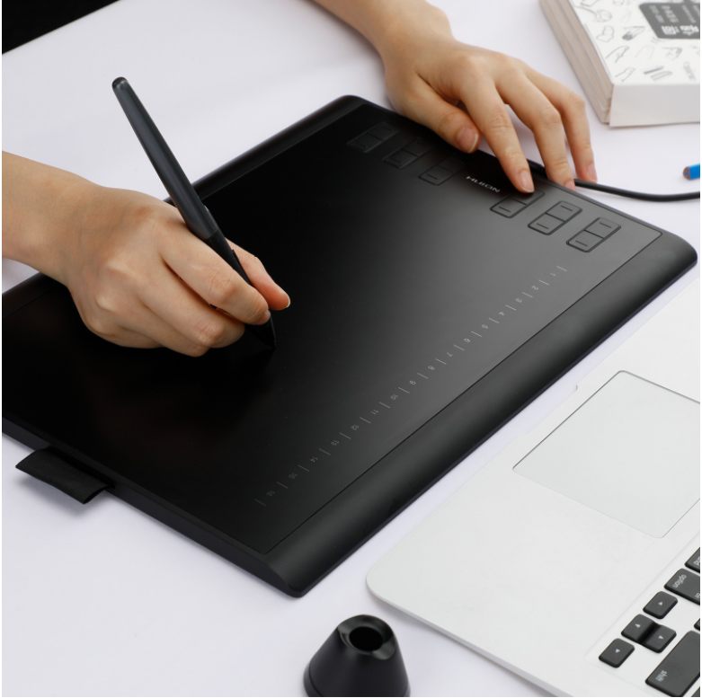 Huion H1060P 5080LPI emr дигитайзер для художника дизайнер с ручкой без батареи функция наклона графический планшет
