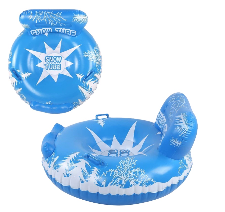 2021 New Trends Inflatable Santa Ski Hoop Winter Ski Tires