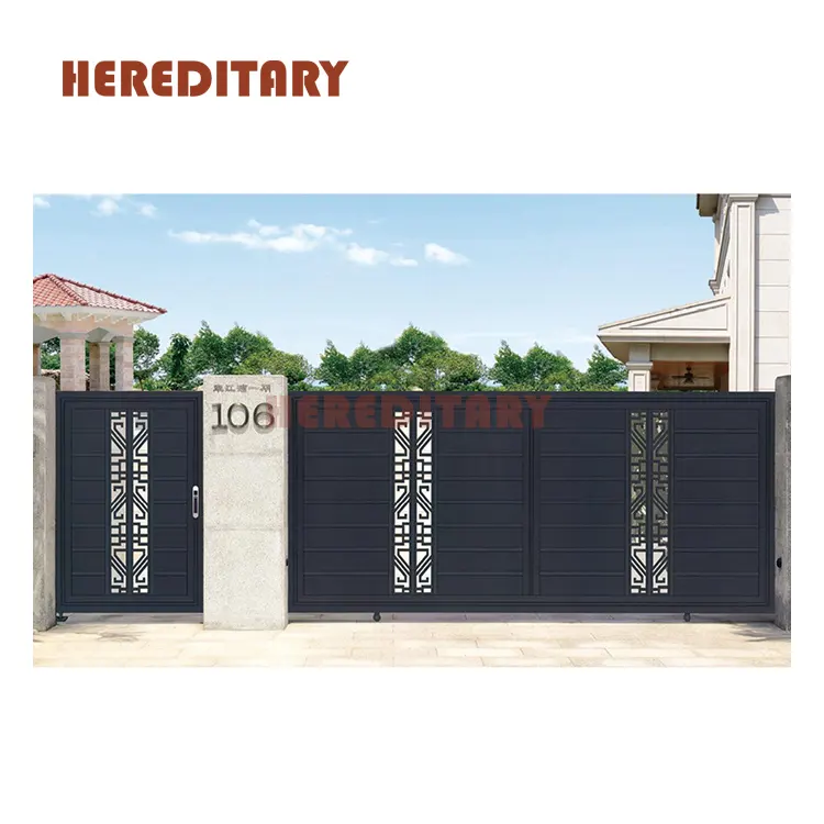 Modern outside sliding grill gate designs and indian house main gate designs