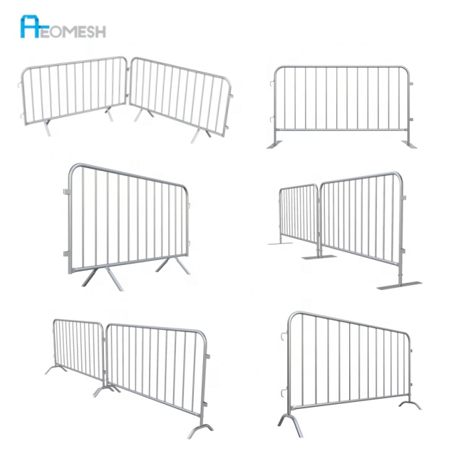 AEOMESH Guangdong hot sale road Barrier Fencing,outdoor aluminium barrier wholesale,traffic crowd control barrier