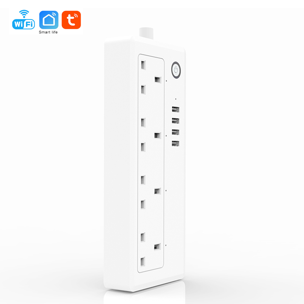 Yosyn 220V 16A smart life Alexa Google home timer USB wifi outlet socket uk smart power strip