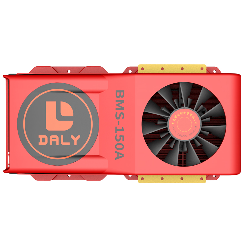 Daly LifePO4 4S 12V 150A UART с вентилятором, высокая сила тока, высокая нагрузка, BMS 12V 4 Series 3,2 V для солнечной системы хранения энергии