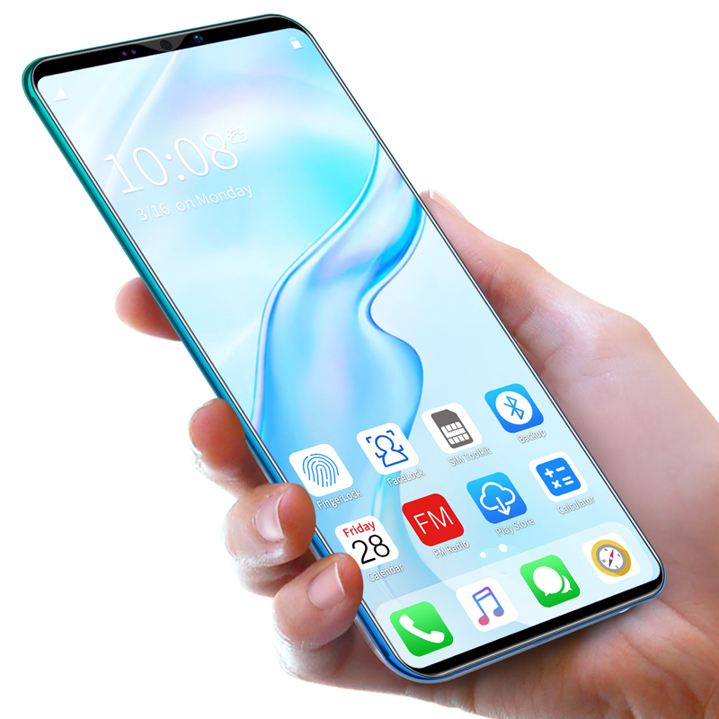 Новый смартфон 5,8 дюйма 4G X30 Pro 4 Гб + 64 ГБ Android Мобильные телефоны сотовый смартфон телефон