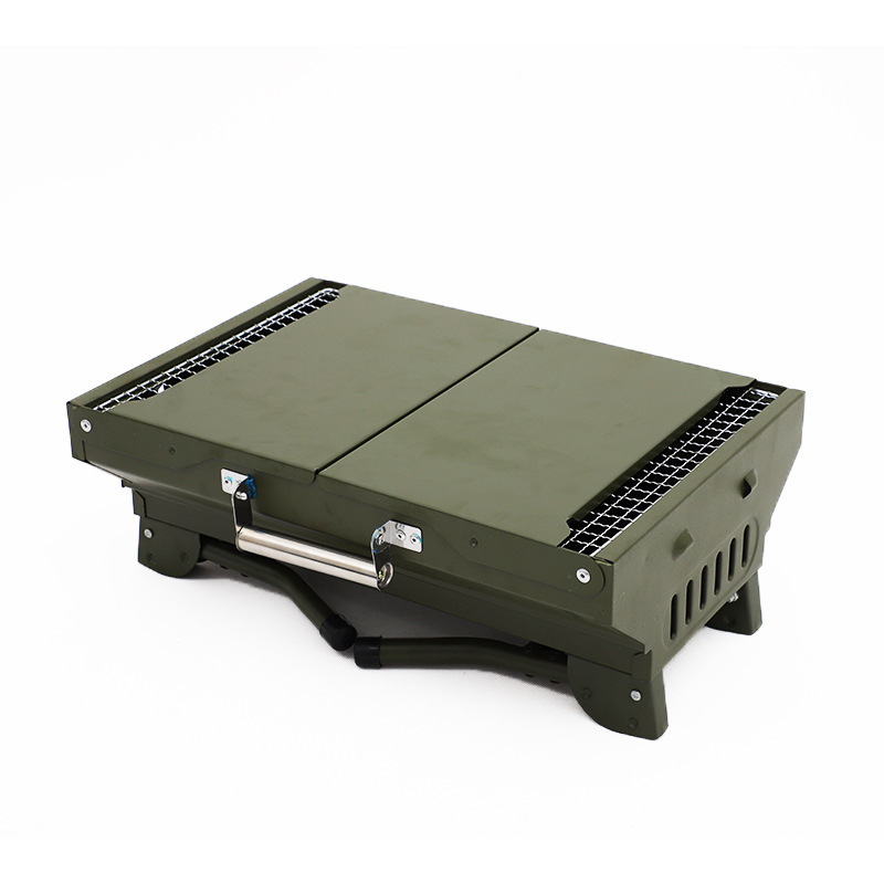 Hot Sale Portable Barbecue Grill Machine Backyard Camping Folding BBQ Grill