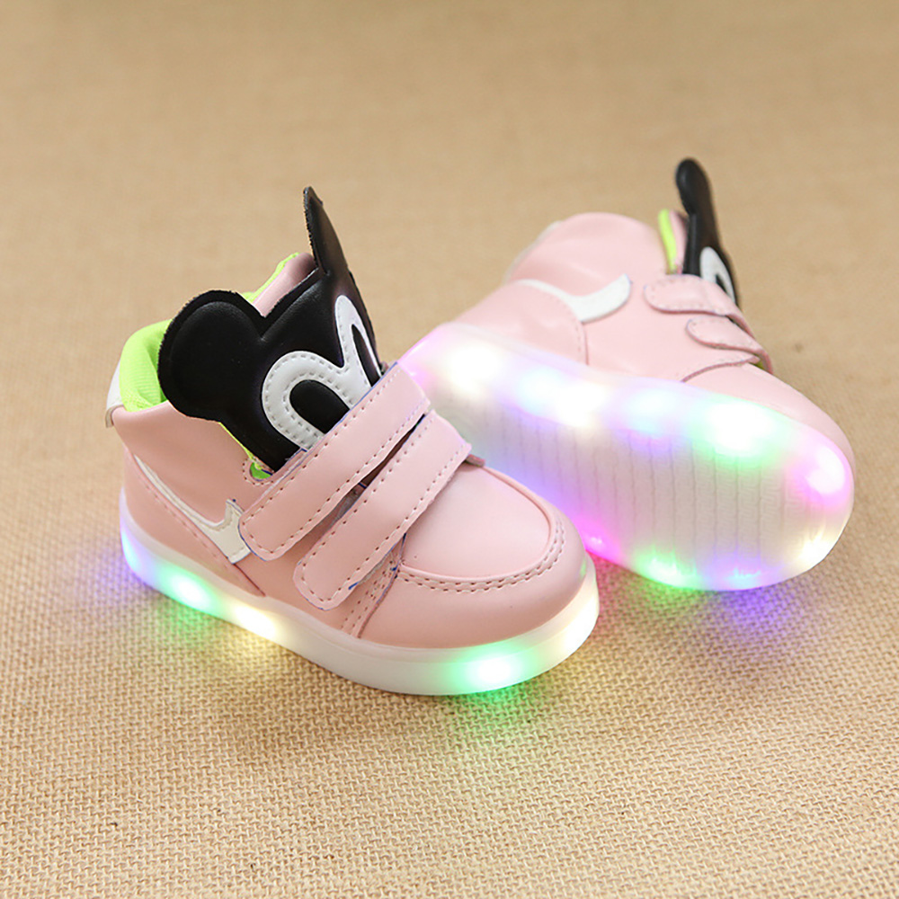 Hot Sale LED Light Glowing Children Sneakers Baby Shoes For Girls Boy