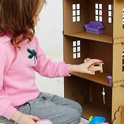 Миниатюрный стул PinreWood, кукольный домик, деревянные Мини стулья-качалки, кукольный домик