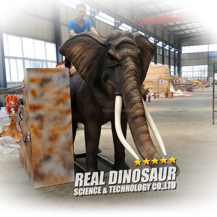 Натуральный размер, искусственный Animotronic Elephant Ride On Game