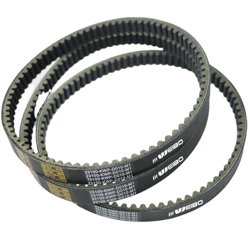 Motorcycle drive belt with aramid fiber