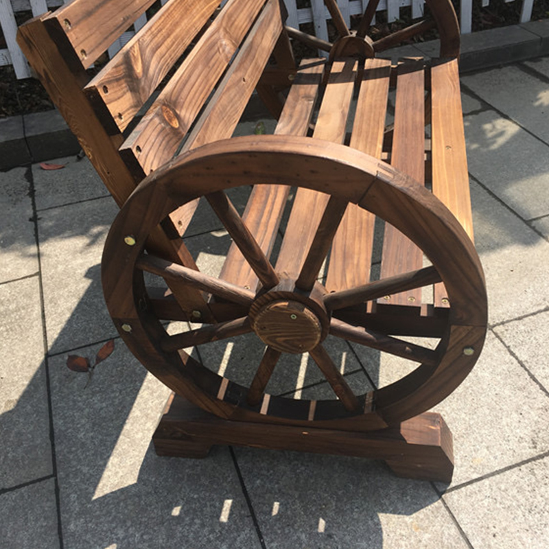 Outing Mate The lowest price outdoor wood garden wheel bench China Manufacturer Supplier