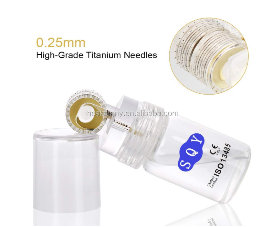 Титан microoneedle Hydra ролик 64 192 золото советы Derma ролик бутылка для гиалуроновой кислоты сыворотки