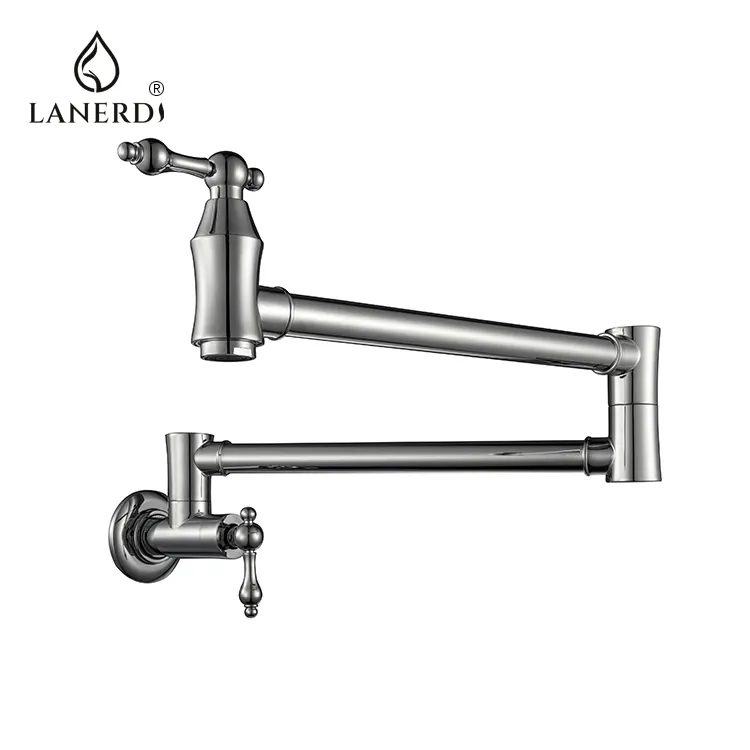 Kaiping Manufacturer Retractable Folding Pot Filler Water Faucet Tap Taps cozhina en la pared grifo de cocina