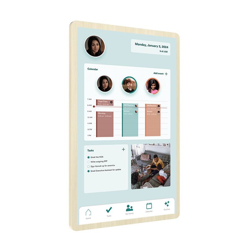 Smart electronic Family Calendar RK3576 Online Touch Screen Home Weekly Wall Digital Calendar Planner Display POE NFC Software