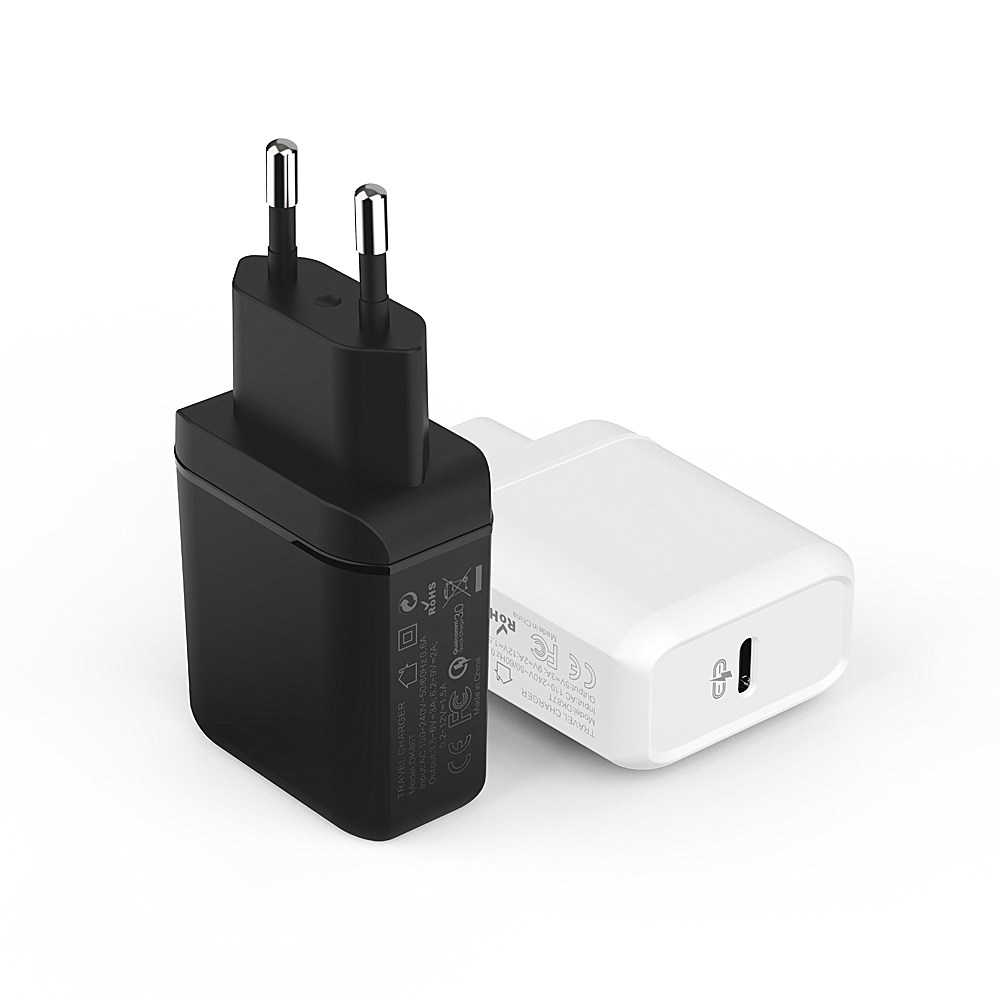Портативное быстрое зарядное устройство с европейской вилкой PD25W PPS USB C, настенное зарядное устройство для мобильного телефона Samsung