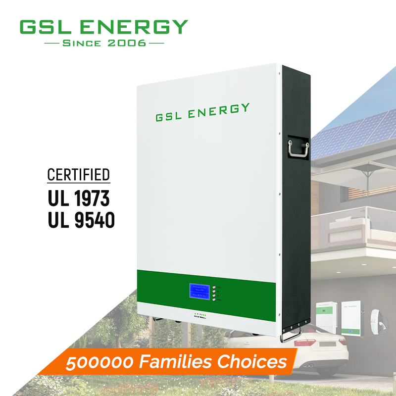 GSL Energy Tesla Power Wall Домашняя солнечная энергетическая система 48 В Литий-ионный аккумулятор 100 Ач 200 Ач 400 Ач 5 кВт-ч 10 кВт-ч 20 кВт-ч Солнечный внешний аккумулятор