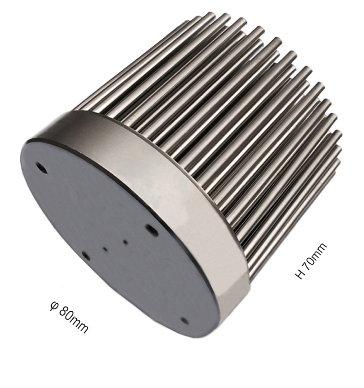 Алюминиевый радиатор Led черный, холдная ковка Cxb3590 Pin теплоотвод ребра Led для 30 Вт настенный светильник