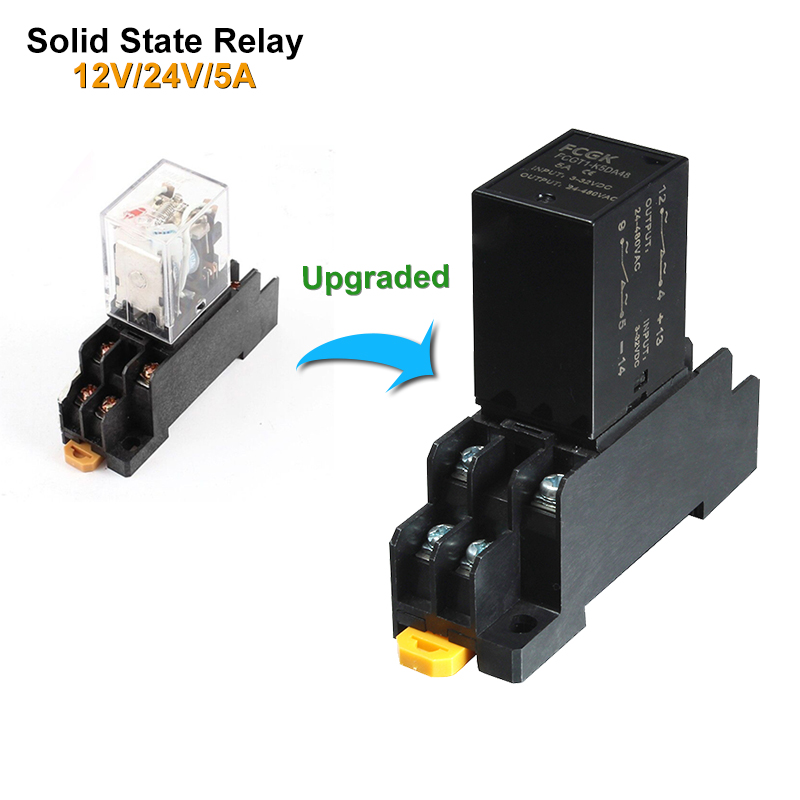 5A 12v 24v маленькое реле 220v ac 8pin твердотельное реле, миниатюрное реле 220V