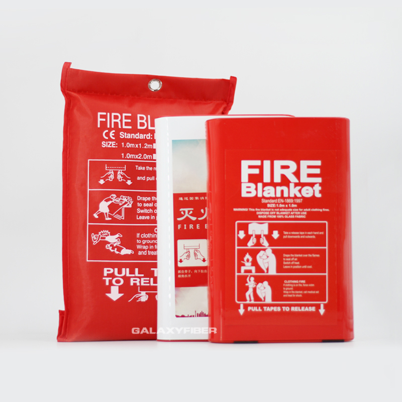 1m x 1m Fire Extinguish Insulation Blanket Fiberglass Cloth Laboratory Emergency Fire Blanket Blanket