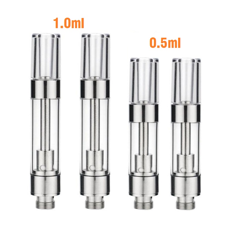Hot selling cbd cartridge 510 ceramic coil no leak empty 0.5ml 1ml vape tank thick oil Atomizer Cartridge