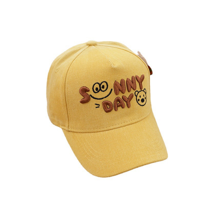 2021 Spring New Cute Cartoon Boy Girl Cartoon Youth Adjustable Flat Baby Sun Hat Hot Selling Kids Baseball Cap Sports Cap Hat