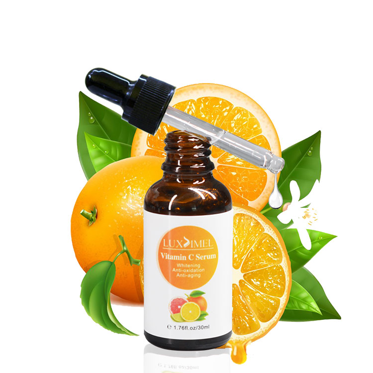 Private Label Vitamina C уход за кожей Vit C отбеливание Vc витамин C Сыворотка для лица с гиалуроновой кислотой