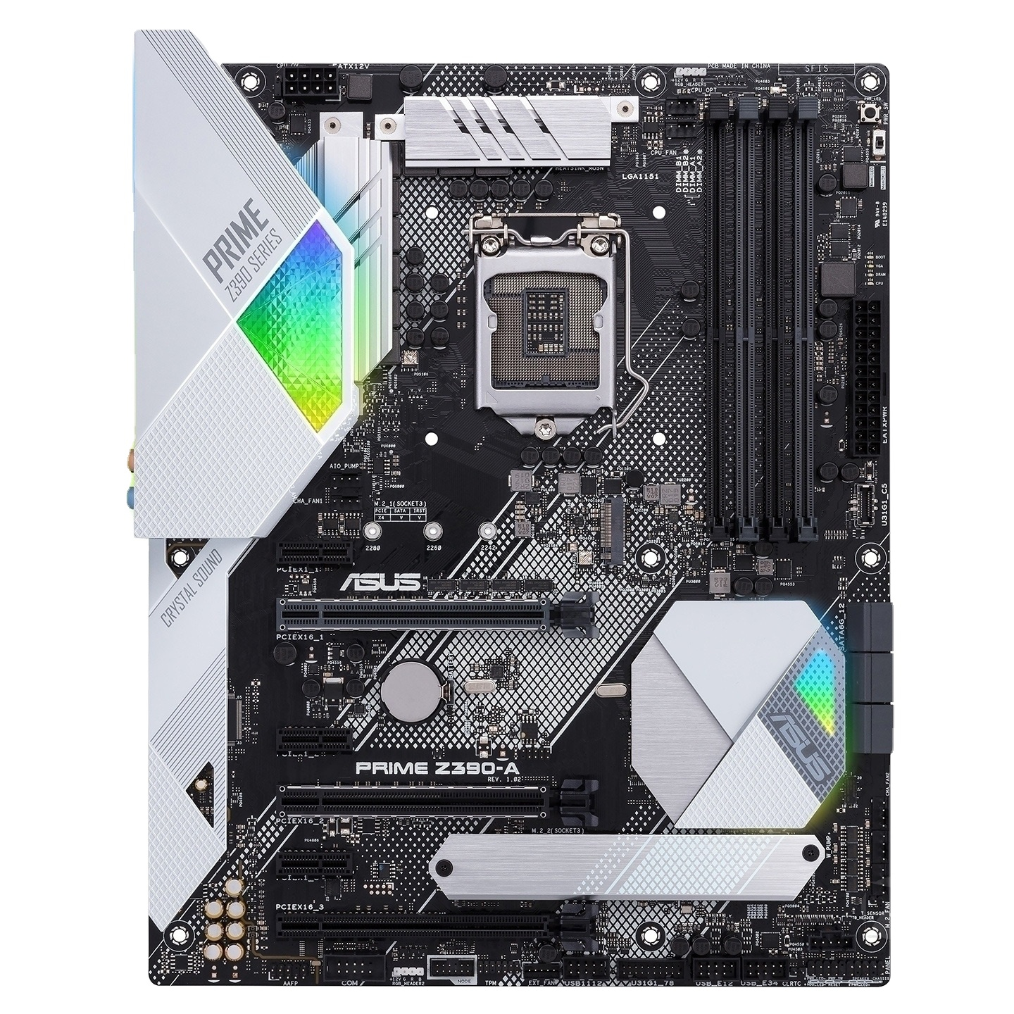 Для ASUS Z390 Raptor материнская плата 1151-pin M.2 блок питания ATX поддерживает 8/9 поколения i9-9900K PRIME Z390-A