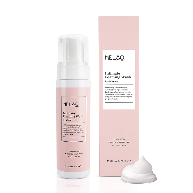 Hot sale private label organic 100% natural personal care feminine hygiene products PH balance vaginal foam intimate wash