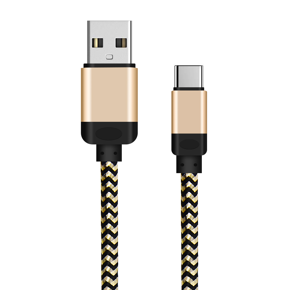 10 ft cables for iphone Braided phone charger cables 2A usb to type c fast charging cable
