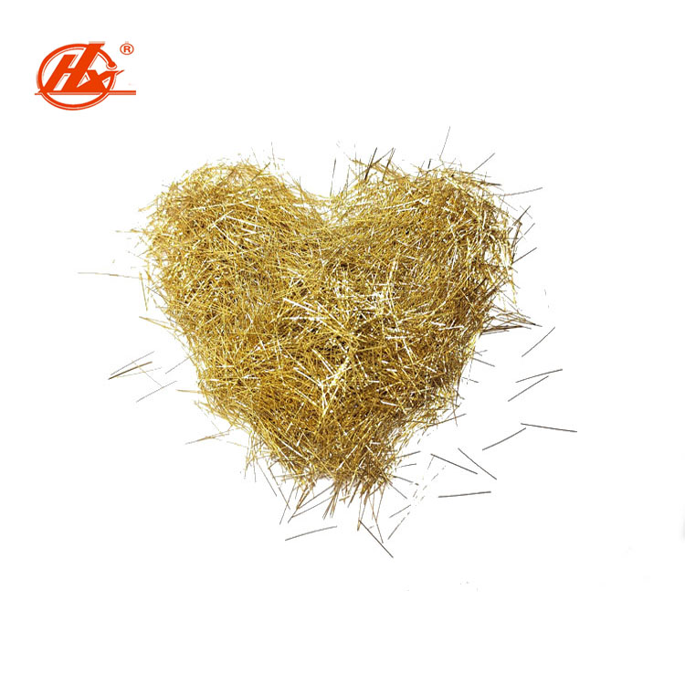 Top Quality More Than 2850 Mpa Strength Micro Wire Cooper Coated Steel Fiber For Reinforcement Concrete