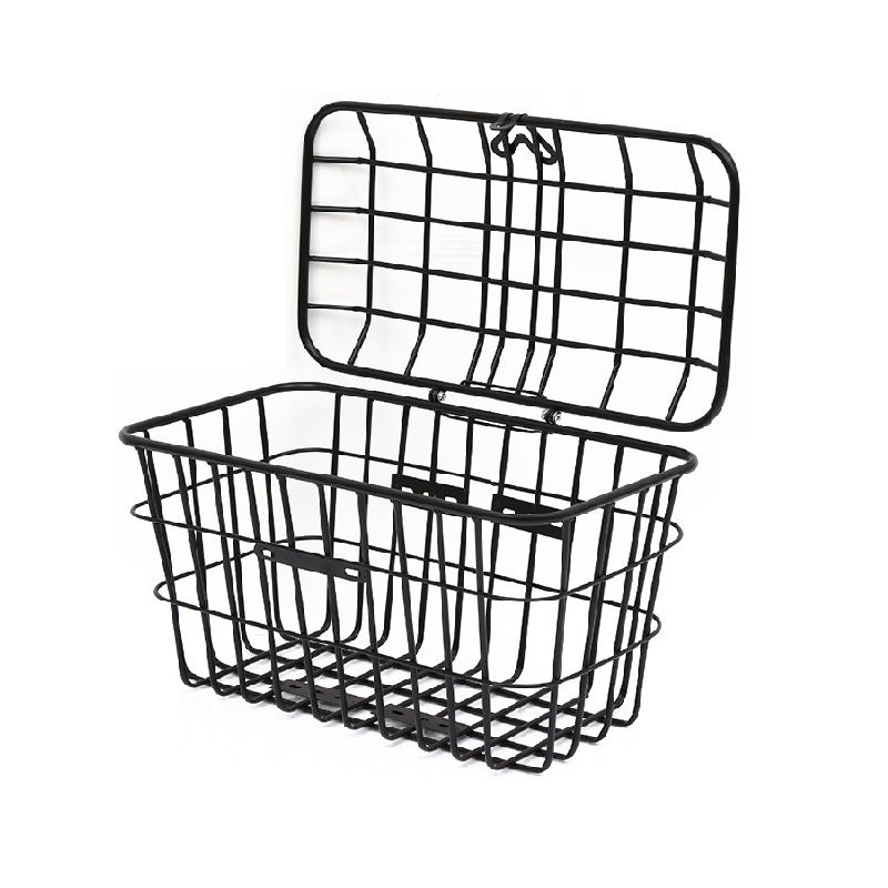 Wholesale children's bike child baby stroller storage small plastic front basket accessories, Adult bicycle metal wire basket