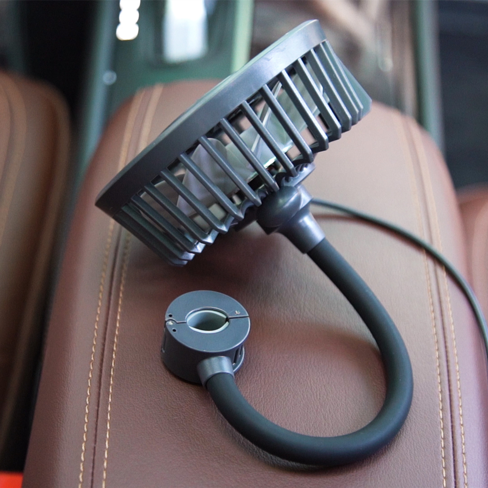 Портативный USB автомобильный вентилятор, воздушный охлаждающий вентилятор для заднего сиденья автомобиля, пассажира