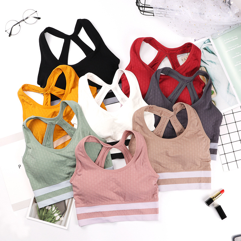Sport Bra Removable Pads Y-shaped Beauty Back Yoga Bra Removable Pads Activwear Workout Tops Bra
