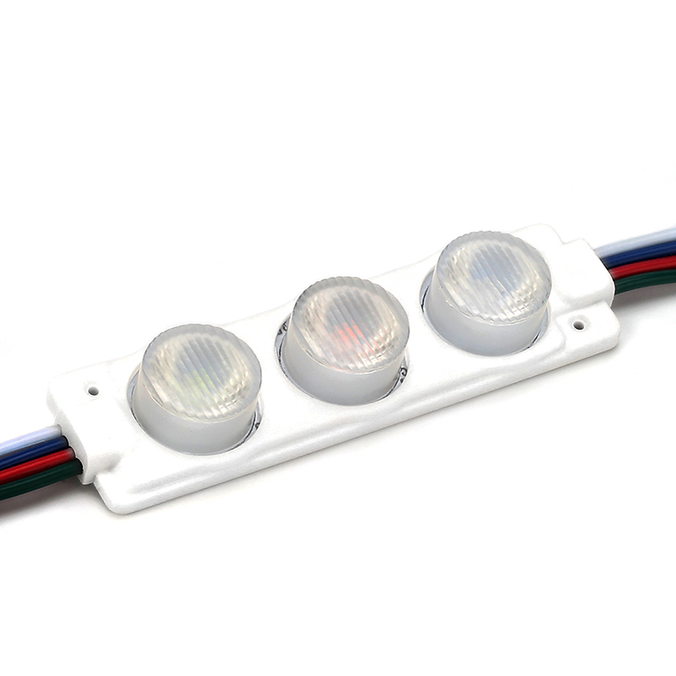 3W RGB LED Module injection lens 3 Led 12V Sidelight Led Modulos 3030 SMD LED Modules Super Bright Advertising Sign Lighting