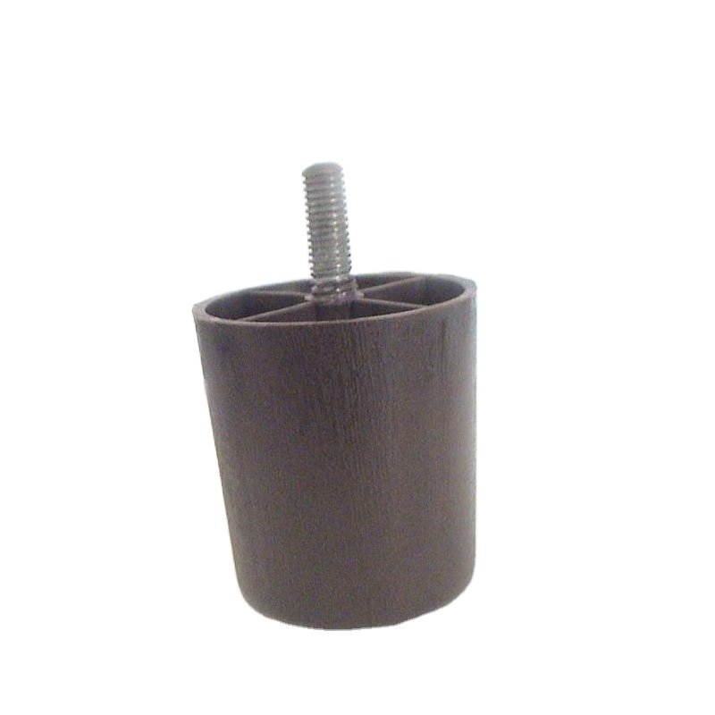 Black plastic furniture sofa legs with screw