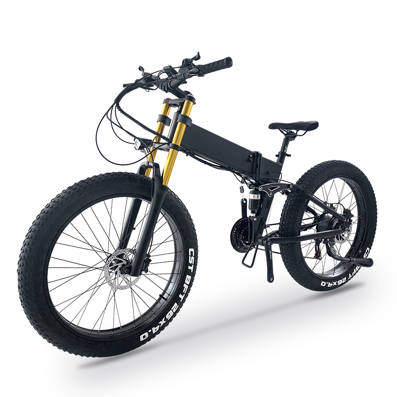 China Fat Tire Folding E bike 1000W Cycle Foldable City Electric Bicycle Mountain Bike For Adult