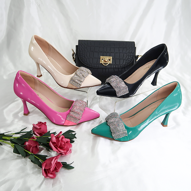 2021 fasion latest autumn pointed sapatos ladies dress women's heels pumps shoes for women
