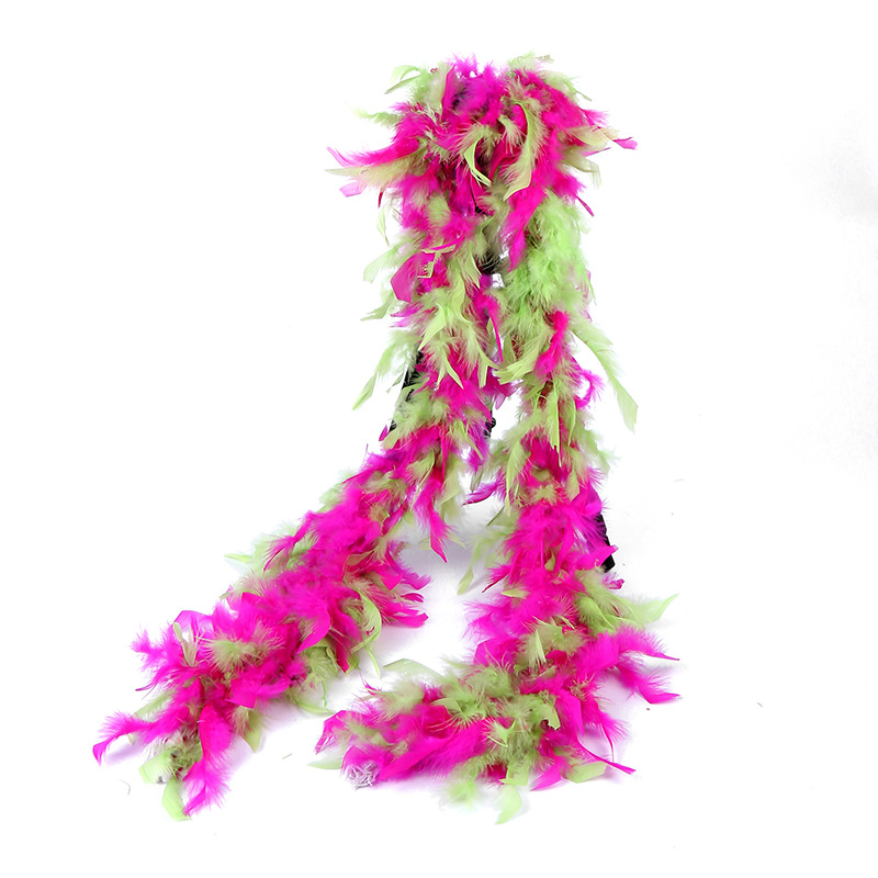 Wholesale high quality feather marabou fluffy 60G turkey feather boa for party and event supply