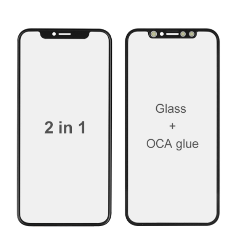 Передний экран стеклянный объектив с рамкой с ОСА в сборе для iPhone 5/5s/5c 6/6p/6s/6s p/ 7/7p/8, 8Plus, стекло ремонт и ремонт
