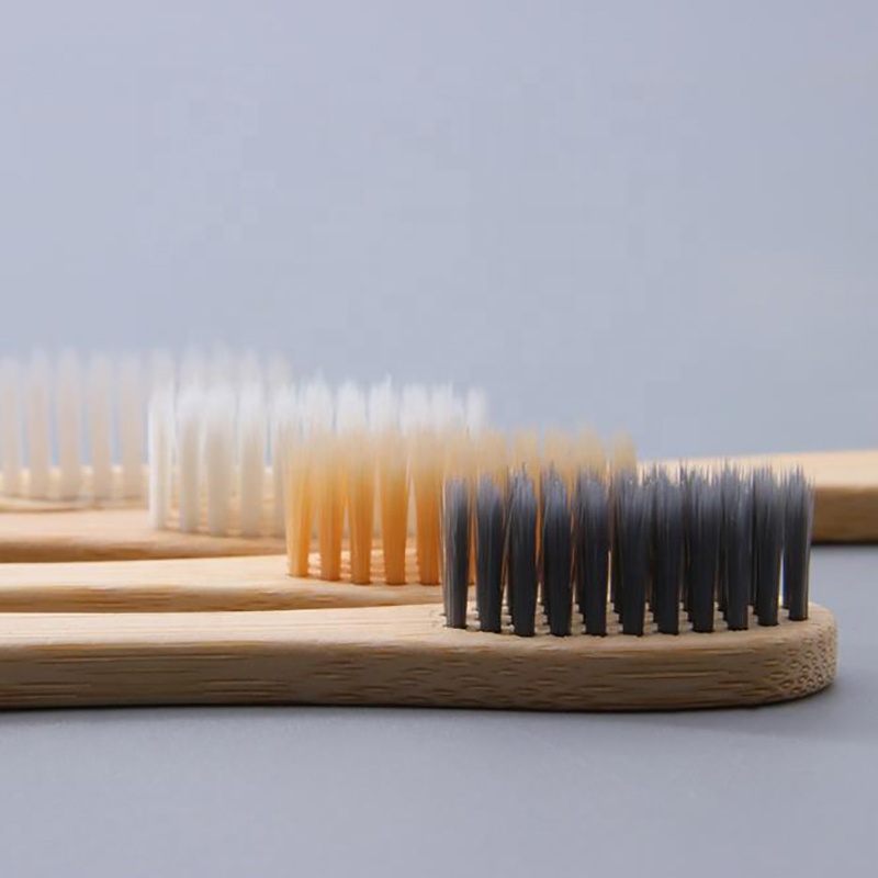 Toothbrush bamboo travel box color environmental protection simple disposable toothbrush mass customization