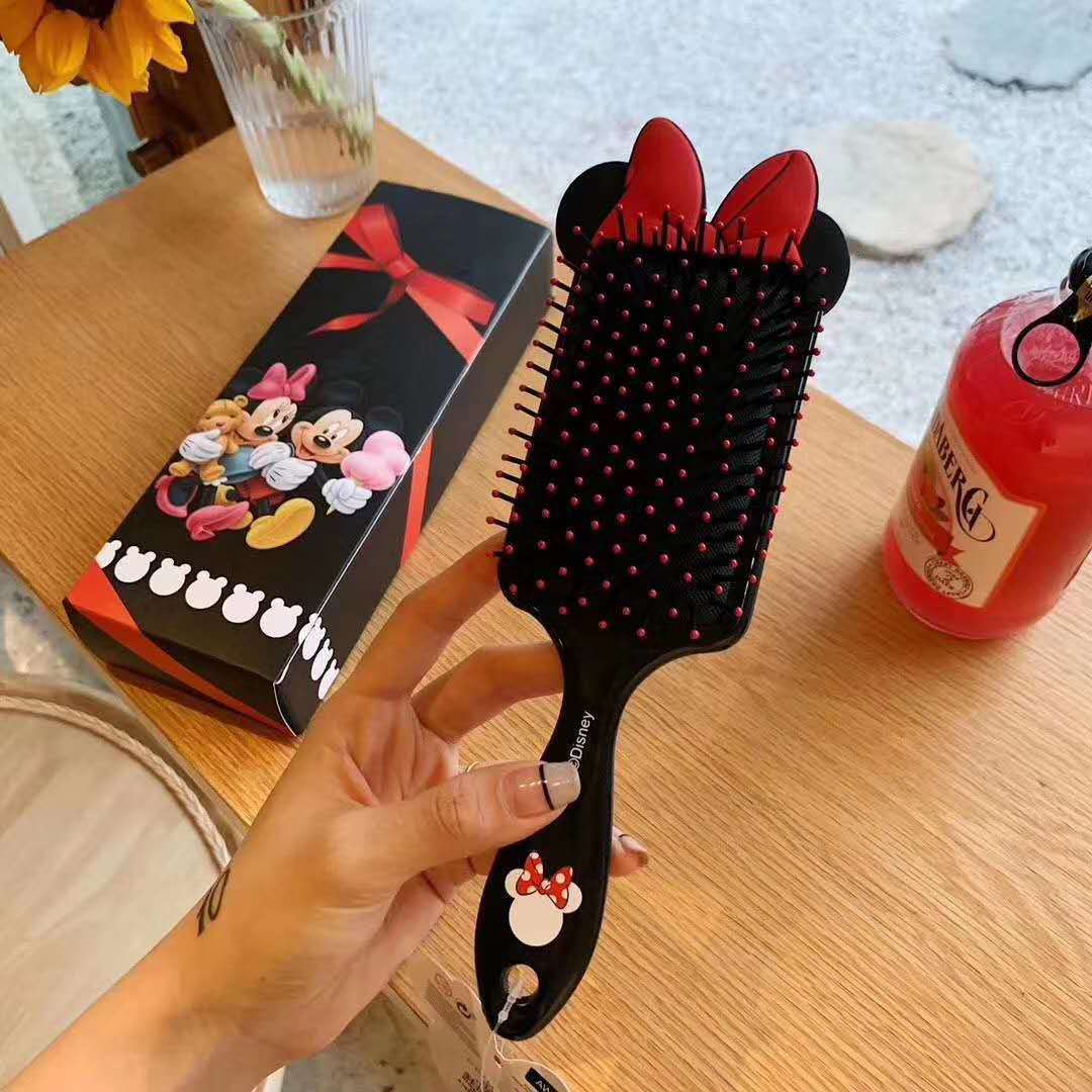 cartoon brands mickey minnie comb wholesale kids plastic hair brush cartoon massage comb