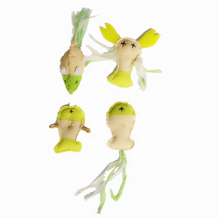 Милые рыбы креветки форма холст ткань кошка игрушка pet игрушки