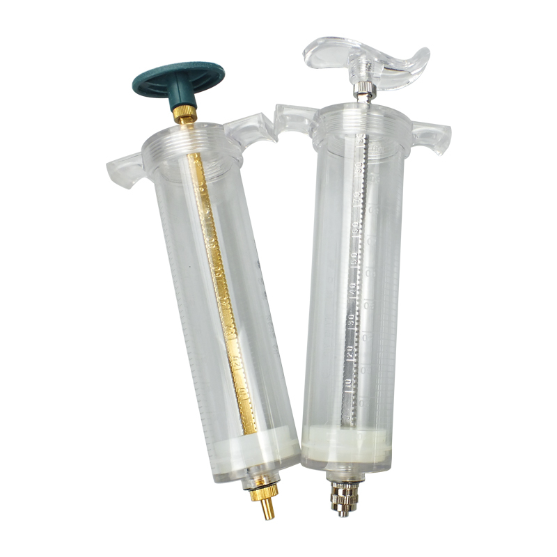 50ml Veterinary Plastic Steel Syringe Injection Needle Hand Use Tool for Pigs Cattle Sheep Cats Dogs Injection Tool for Pets