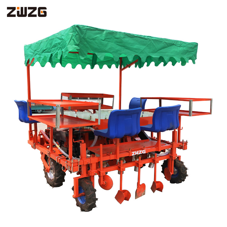 2ZBX-4D 4 rows self-propelled vegetable seedling transplanter / cayenne planter