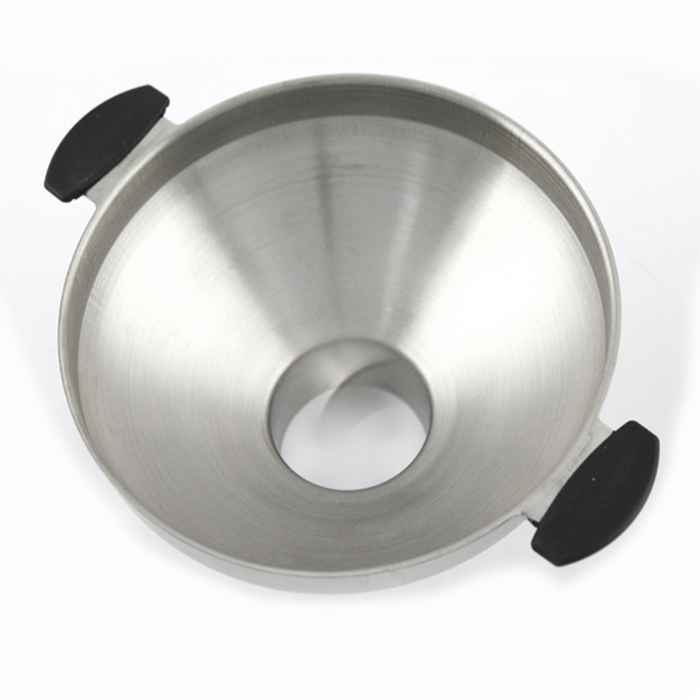 Stainless Steel handle Binaural Funnel Classic Design Stainless Steel Mini Kitchen Hip Flask Funnel