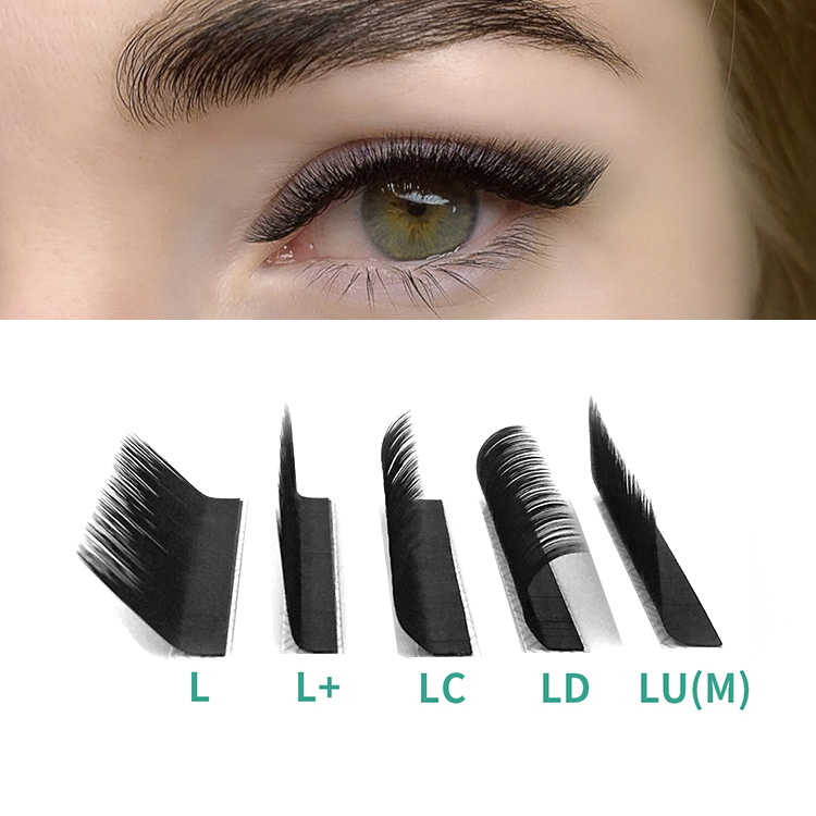Luxury 16 Rows L LC LD LU(M) Curl Matte Black Mix 8-15mm Eyelash Extension Soft Densely Planted False Lashes