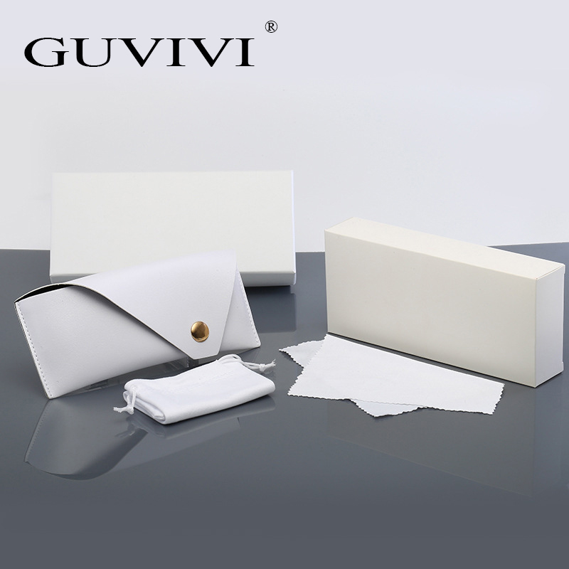 GUVIVI солнцезащитные очки Плоские линзы упаковка модный Мягкий Чехол Набор солнцезащитные очки упаковочная коробка кожаный футляр для очков