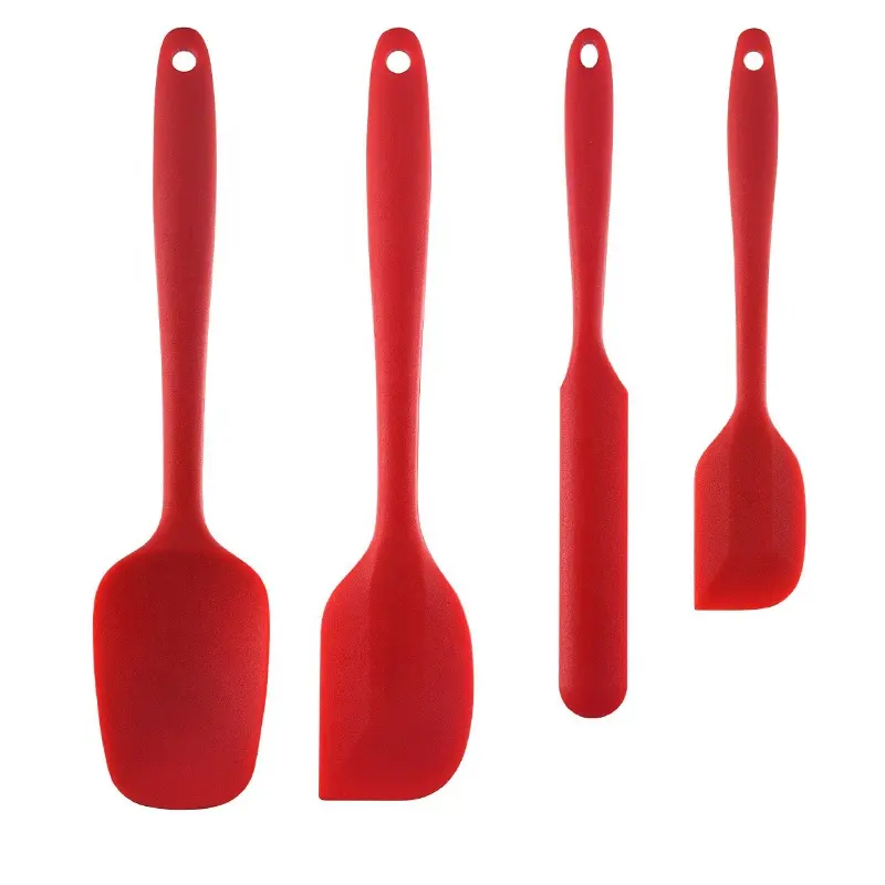 One Piece Seamless Design Non-Stick Stainless Steel Core Silicone Spatula set