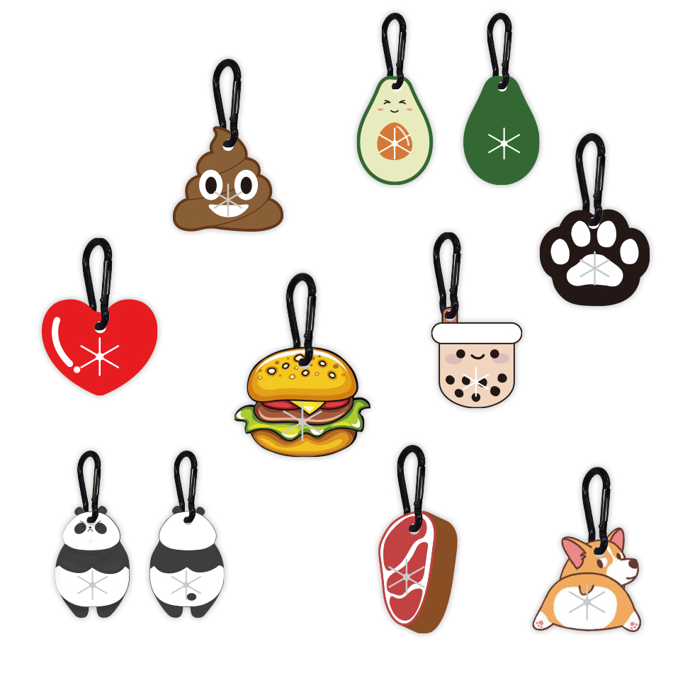 Custom Silicone rubber dog poop bag holder carrier with leash waterproof low moq pet dog poop bag dispenser