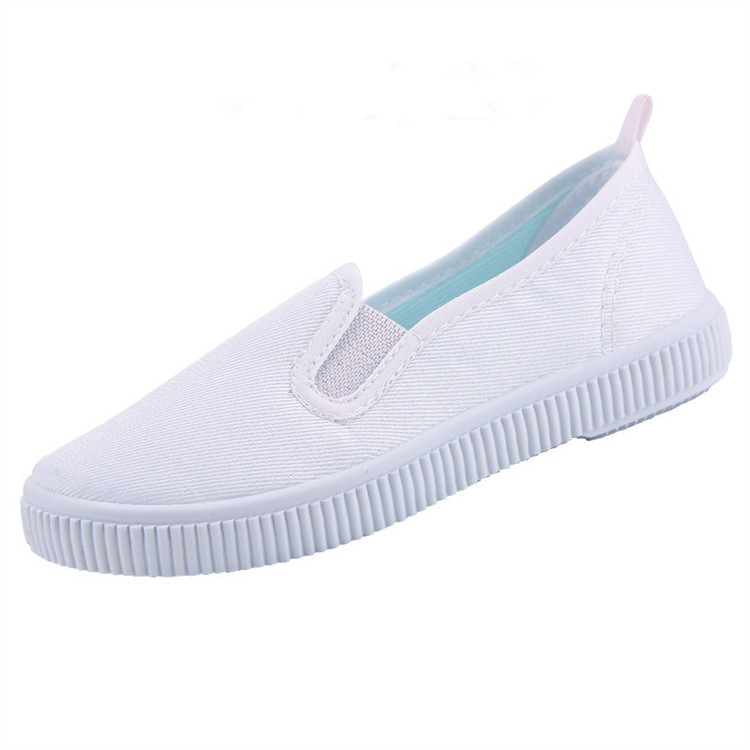 White Cloth Casual Sneakers Children Dance Shoes Kids Canvas Shoes Boys and Girls