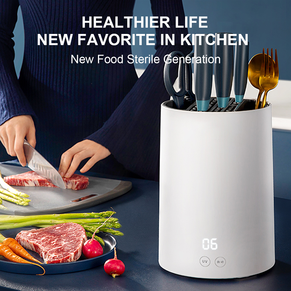 Best Quality Powerful Pp+Abs Uv Disinfector for Home